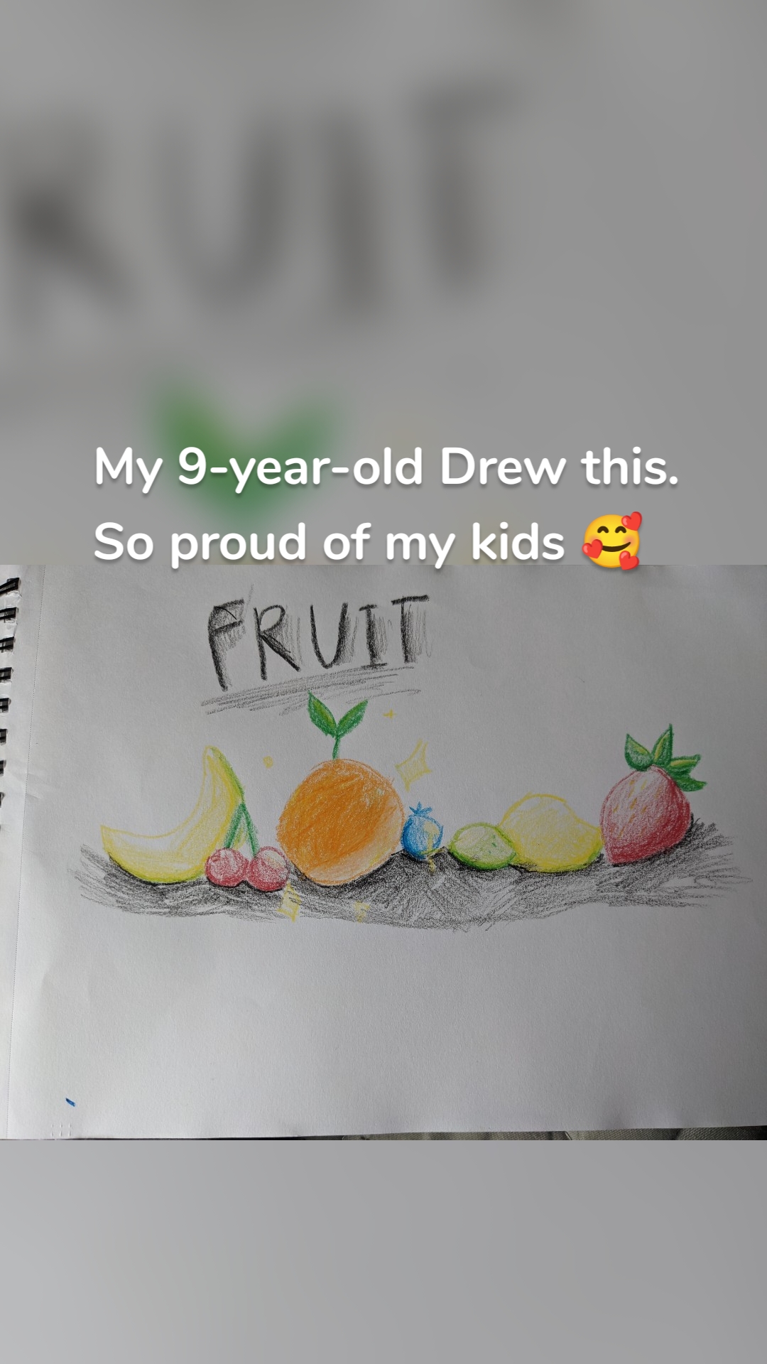My 9-year-old Drew this. So proud of my kids 🥰